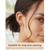 image11 Pairs Surgical Steel Earrings Sets for Multiple Piercing Lightweight Small Huggie Hoop Earrings CZ Stud Earrings for Women Cartilage Trendy Hypoallergenic free combinationgoldsilverroesRose Gold