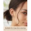 image11 Pairs Surgical Steel Earrings Sets for Multiple Piercing Lightweight Small Huggie Hoop Earrings CZ Stud Earrings for Women Cartilage Trendy Hypoallergenic free combinationgoldsilverroesSilver