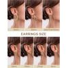 image11 Pairs Womens Gold Hoop Earrings Set 18K Thick Gold Plated Twisted Hoop Earrings Women Gift Lightweight GoldA003