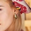 image11 Pairs Womens Gold Hoop Earrings Set 18K Thick Gold Plated Twisted Hoop Earrings Women Gift Lightweight GoldA009