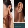 image12 Pairs Silver Earrings Surgical Steel Earrings Womens Earrings Hypoallergenic Earrings Set Mens Earrings 12 Colors CubicZirconia Studs EarringsA002colorful