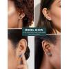 image12 Pairs Silver Earrings Surgical Steel Earrings Womens Earrings Hypoallergenic Earrings Set Mens Earrings 12 Colors CubicZirconia Studs EarringsA002colorful