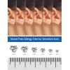 image12 Pairs Silver Earrings Surgical Steel Earrings Womens Earrings Hypoallergenic Earrings Set Mens Earrings 12 Colors CubicZirconia Studs EarringsA006black and white