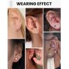 image12 Pairs Silver Earrings Surgical Steel Earrings Womens Earrings Hypoallergenic Earrings Set Mens Earrings 12 Colors CubicZirconia Studs EarringsA006black and white