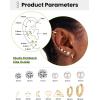 image13 Pairs Surgical Steel Earrings Sets for Multiple Piercing Lightweight Small Huggie Hoop Earrings CZ Stud Earrings for Women Cartilage Trendy Hypoallergenic free combinationgoldsilverroes GoldRose Gold