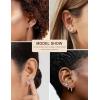 image13 Pairs Surgical Steel Earrings Sets for Multiple Piercing Lightweight Small Huggie Hoop Earrings CZ Stud Earrings for Women Cartilage Trendy Hypoallergenic free combinationgoldsilverroes GoldSilver