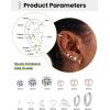 image13 Pairs Surgical Steel Earrings Sets for Multiple Piercing Lightweight Small Huggie Hoop Earrings CZ Stud Earrings for Women Cartilage Trendy Hypoallergenic free combinationgoldsilverroes GoldSilver