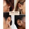 image13 Pairs Surgical Steel Earrings Sets for Multiple Piercing Lightweight Small Huggie Hoop Earrings CZ Stud Earrings for Women Cartilage Trendy Hypoallergenic free combinationgoldsilverroes GoldRose Gold