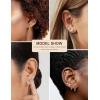 image13 Pairs Surgical Steel Earrings Sets for Multiple Piercing Lightweight Small Huggie Hoop Earrings CZ Stud Earrings for Women Cartilage Trendy Hypoallergenic free combinationgoldsilverroes GoldGold