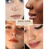 image20G Nose Rings 316L Stainless Steel Hoop L Shape Nose Studs Nose Screw Bone Silver Pack for Women Men 38PcsA003Black