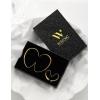 image2Pairs Lightweight Teardrop Hoop Earrings for Women  18k Gold Plated Large Small Size Oval Pull Through Hoop Earrings Teen Gift High Polished Statement Jewelry for WomenGold