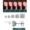 image5 Pairs Set Ladies Titanium Earrings AntiAllergy Earrings Noble and Classic Acid and Alkali Resistant Antioxidant No Fading 37mm