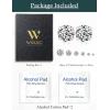 image6 Pairs Hypoallergenic Cubic Zirconia Earrings Allergenic Earrings Flat Back Studs Cartilage Fashion Surgical Steel Screw EarringsA003Rose Gold