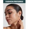 image6 Pairs Stud Earrings Set Hypoallergenic Cubic Zirconia 316L Earrings Stainless Steel CZ Earrings 38mm Steel colorA001silver