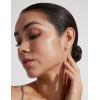 image6 Pairs Stud Earrings Set Hypoallergenic Cubic Zirconia 316L Earrings Stainless Steel CZ Earrings 38mm Steel colorA010Champagne Color
