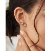 image6 Pairs Stud Earrings Set Hypoallergenic Cubic Zirconia 316L Earrings Stainless Steel CZ Earrings 38mmA002Rose Gold