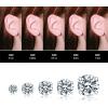imageCubic Zirconia Hypoallergenic Womens Earrings Mens Earrings Womens Earrings Cartilage Fashion Surgical Steel Screw Earrings 6 PairsA004Rose Gold