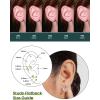 imageEarrings for Women CubicZirconia SurgicalStainlessSteel  Hypoallergenic CZ Stud Set Ear Rings 20G Helix Cartilage Tragus Women Jewelry Fake Diamond CartilageA002Silver