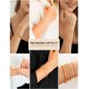imageGold Bracelet Sets for Women 14k Gold Plated Layered Stack Adjustable Chain Bracelet for Women Trendy 3Pcs