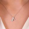 imageInitial Sterling Silver Necklace Hypoallergenic Silver Jewelry SetBest Fashion Gift for Women and GirlsAInitial A