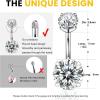 imageWssxc 14G Hypoallergenic Surgical Steel Belly Button Ring Cubic Zirconia Belly Button Barbs Body Piercing Set 7PcsA7DQH