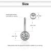 imageWssxc 14G Hypoallergenic Surgical Steel Belly Button Ring Cubic Zirconia Belly Button Barbs Body Piercing Set 7PcsB7DQH