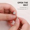 imageWssxc 14G Hypoallergenic Surgical Steel Belly Button Ring Cubic Zirconia Belly Button Barbs Body Piercing Set 7PcsB7DQH