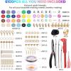 imageWssxc 6100 pcs DIY Preppy Charm Bracelet Kit Trendy Jewelry Making Set  Clay Beads Alphabet Beads Charms Tools  Affordable ampamp Fun Crafting Kit6100PCS