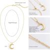 imageWssxc Initials Necklace 14K goldplated delicate letter pendant personalized name pendant  exquisite chic enhance your fashion taste