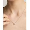 imageWssxc Plated Crystal Solitaire 15 Carat 7mm Cubic Zirconia Dainty Choker Necklace  Gold Necklaces for WomenGold
