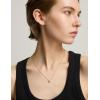 imageWssxc Plated Crystal Solitaire 15 Carat 7mm Cubic Zirconia Dainty Choker Necklace  Gold Necklaces for WomenGold