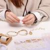 image2200 pcs DIY Preppy Charm Bracelet Making Kit for Women  Cute Cheap ampamp Easy Jewelry Crafts with Artificial Pearls Clay Beads Variety of Connectors ampamp More