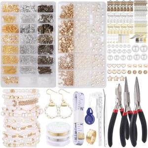 image2200 pcs DIY Preppy Charm Bracelet Making Kit for Women  Cute Cheap ampamp Easy Jewelry Crafts with Artificial Pearls Clay Beads Variety of Connectors ampamp More